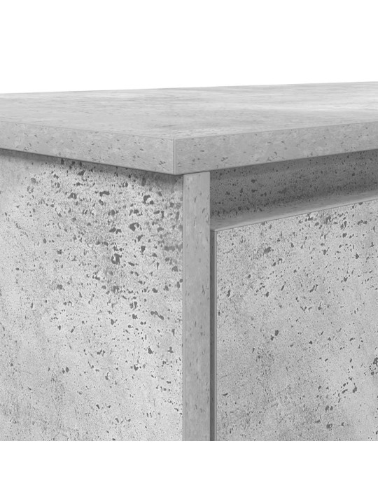 Työpöytä betoninharmaa 120x42x76 cm tekninen puu