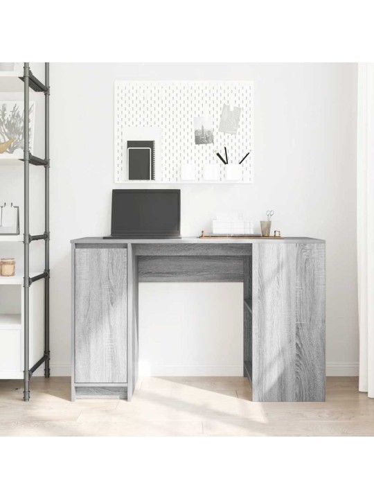Työpöytä harmaa sonoma 120x42x76 cm tekninen puu