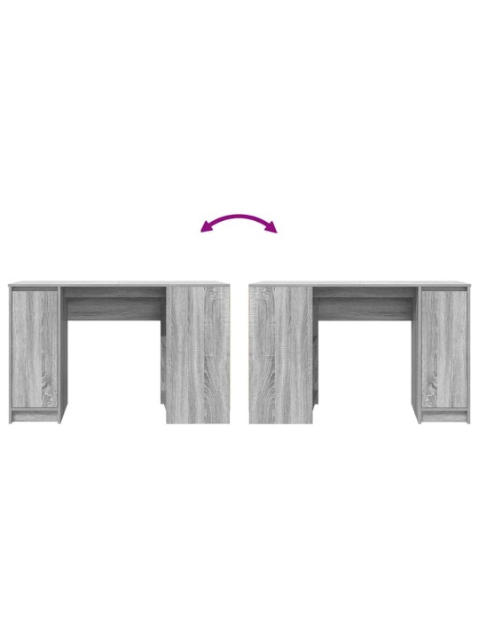 Työpöytä harmaa sonoma 120x42x76 cm tekninen puu