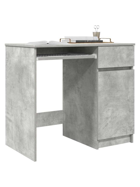 Työpöytä betoninharmaa 86x49x76 cm tekninen puu