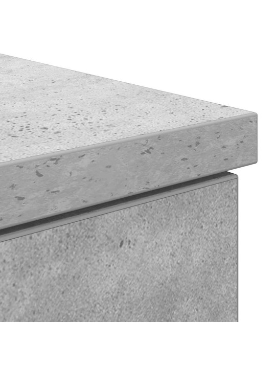 Työpöytä betoninharmaa 86x49x76 cm tekninen puu
