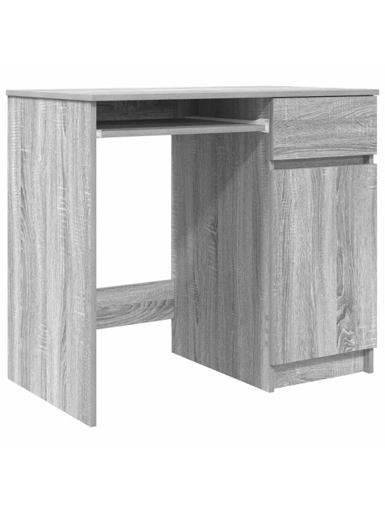 Työpöytä harmaa sonoma 86x49x76 cm tekninen puu