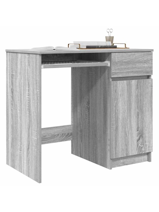 Työpöytä harmaa sonoma 86x49x76 cm tekninen puu