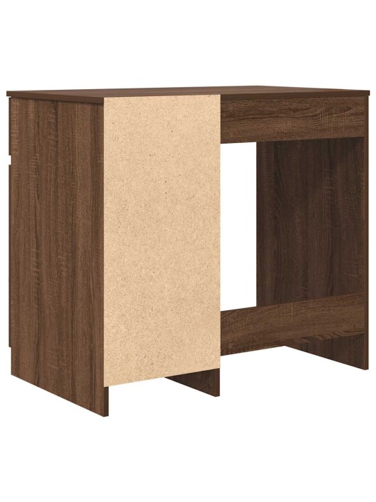Työpöytä ruskea tammi 86x49x76 cm tekninen puu