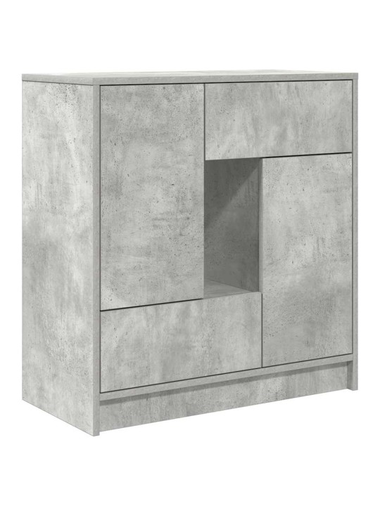 Senkki laatikoilla ja ovilla betoninharmaa 70,5x34x74,5 cm