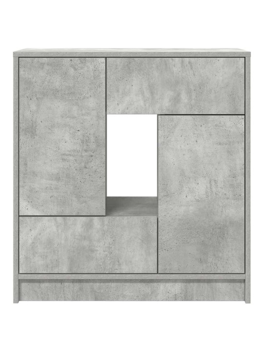Senkki laatikoilla ja ovilla betoninharmaa 70,5x34x74,5 cm