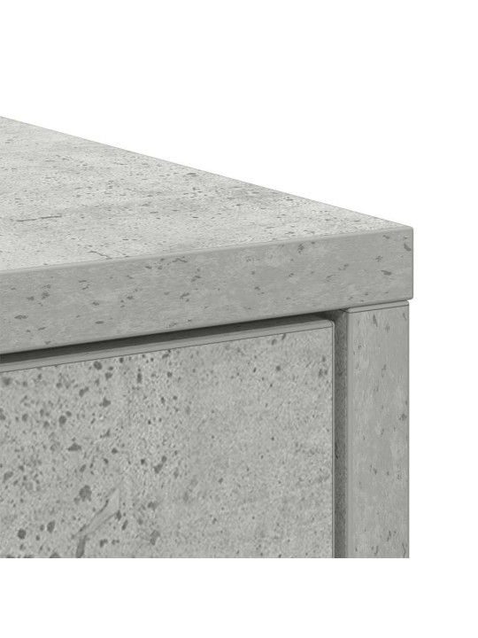 Senkki laatikoilla ja ovilla betoninharmaa 70,5x34x74,5 cm