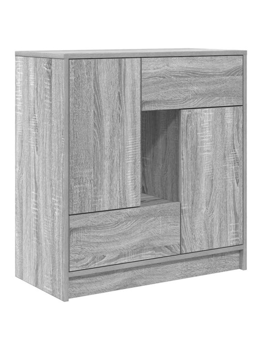 Senkki laatikoilla ja ovilla harmaa sonoma 70,5x34x74,5 cm