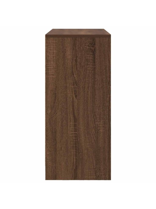 Senkki laatikoilla ja ovilla ruskea tammi 70,5x34x74,5 cm