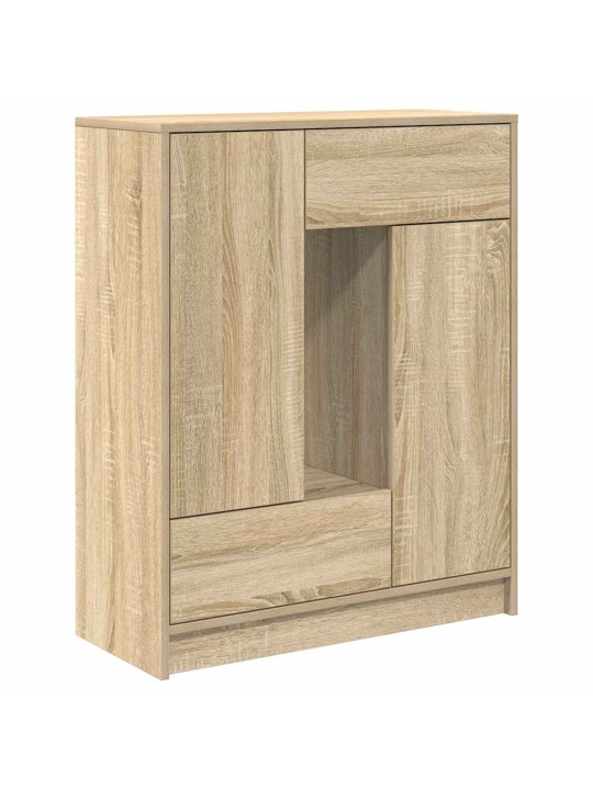 Senkki laatikoilla ja ovilla sonoma-tammi 73x31x90 cm