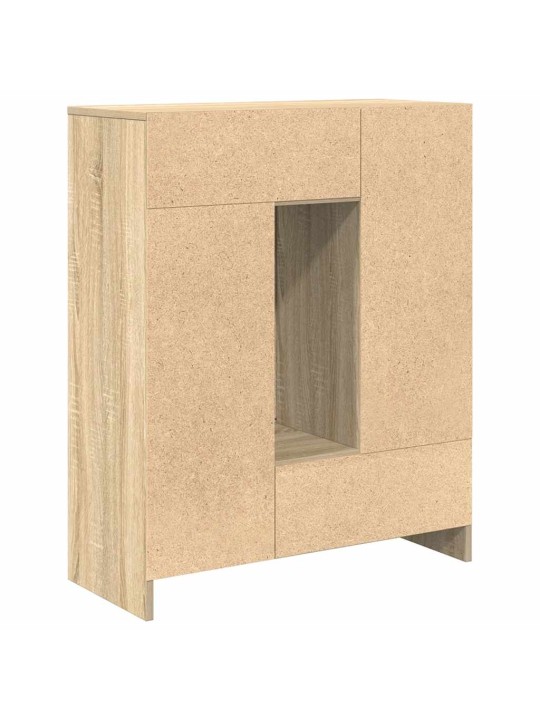 Senkki laatikoilla ja ovilla sonoma-tammi 73x31x90 cm