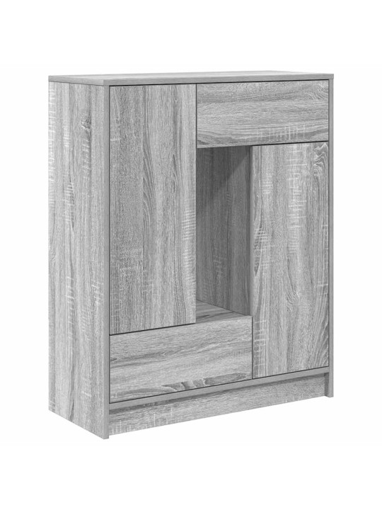 Senkki laatikoilla ja ovilla harmaa sonoma 73x31x90 cm