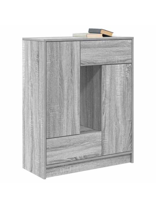 Senkki laatikoilla ja ovilla harmaa sonoma 73x31x90 cm