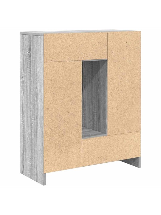 Senkki laatikoilla ja ovilla harmaa sonoma 73x31x90 cm