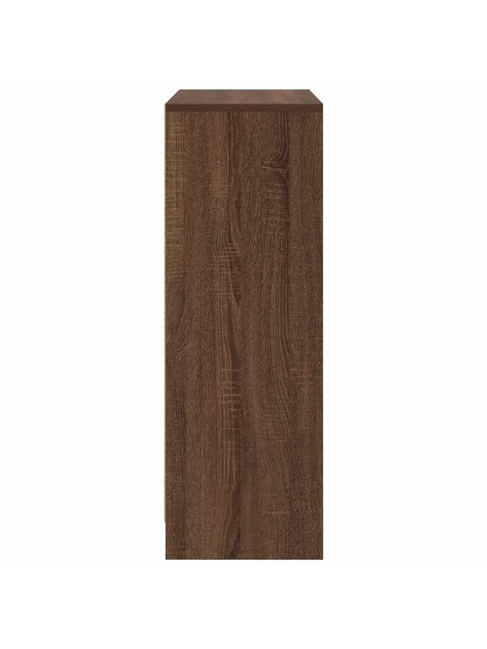 Senkki laatikoilla ja ovilla ruskea tammi 73x31x90 cm