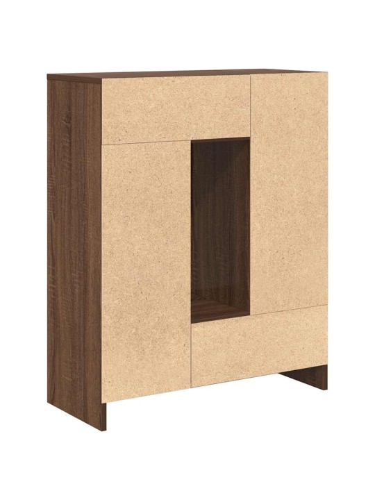 Senkki laatikoilla ja ovilla ruskea tammi 73x31x90 cm