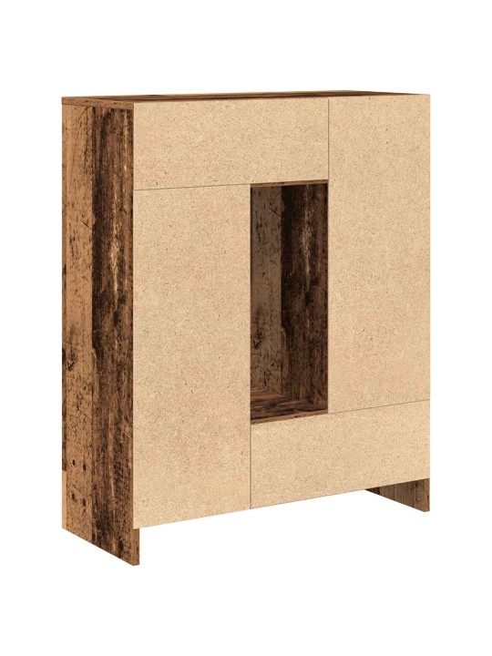 Senkki laatikoilla ja ovilla vanha puu 73x31x90 cm