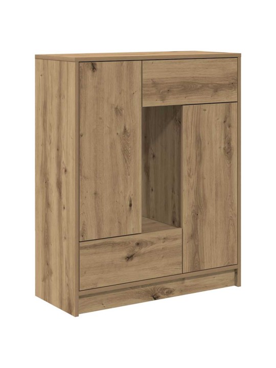 Senkki laatikoilla ja ovilla artisaanitammi 73x31x90 cm