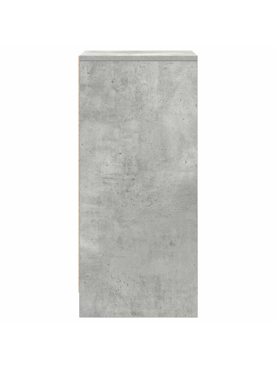 Kenkäkaappi betoninharmaa 29,5x34x76 cm tekninen puu