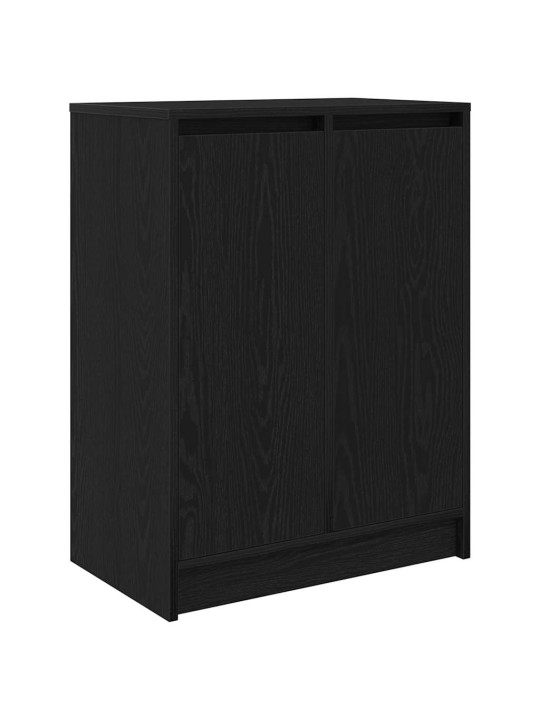 Kenkäkaappi musta tammi 57x34x76 cm tekninen puu