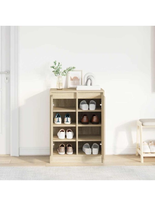 Kenkäkaappi sonoma-tammi 57x34x76 cm tekninen puu
