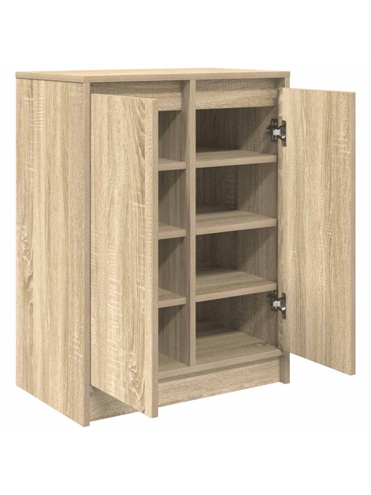 Kenkäkaappi sonoma-tammi 57x34x76 cm tekninen puu