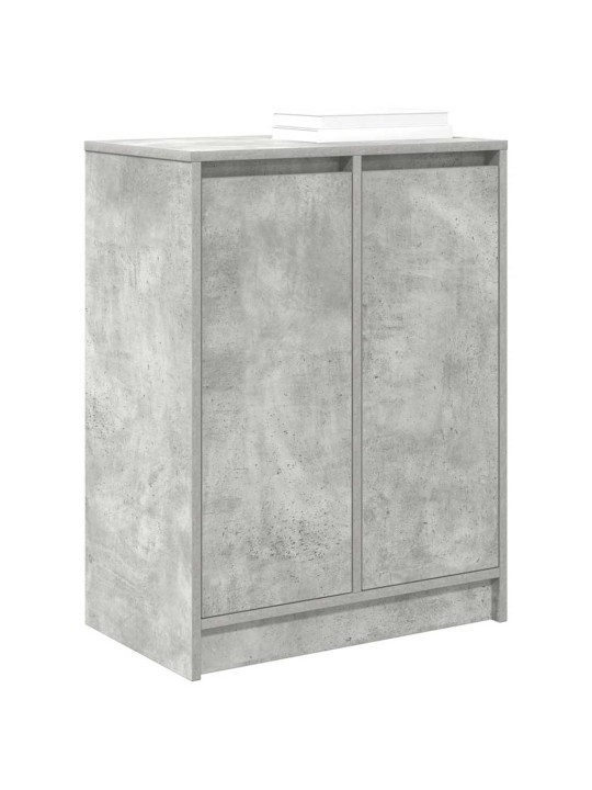 Kenkäkaappi betoninharmaa 57x34x76 cm tekninen puu