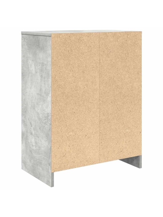 Kenkäkaappi betoninharmaa 57x34x76 cm tekninen puu