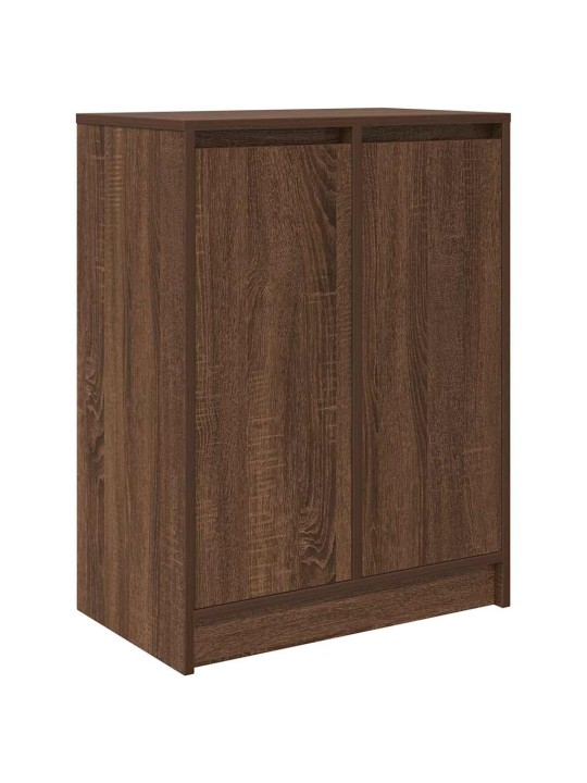 Kenkäkaappi ruskea tammi 57x34x76 cm tekninen puu