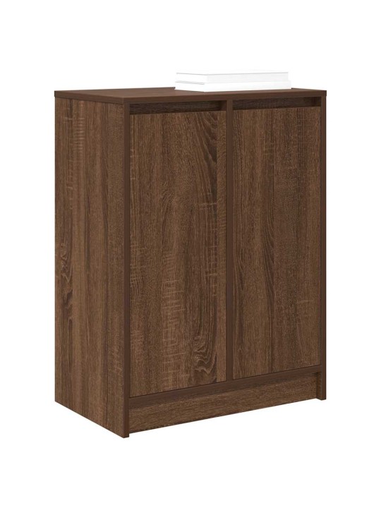 Kenkäkaappi ruskea tammi 57x34x76 cm tekninen puu