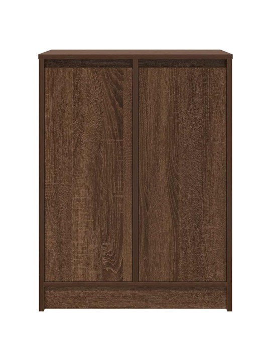 Kenkäkaappi ruskea tammi 57x34x76 cm tekninen puu