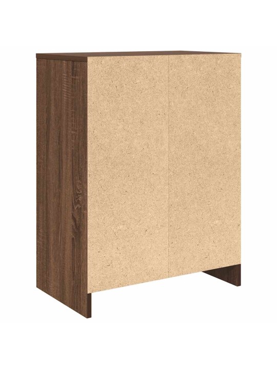 Kenkäkaappi ruskea tammi 57x34x76 cm tekninen puu
