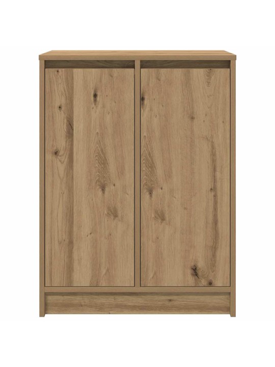 Kenkäteline ruskea tammi 57x34x76 cm tekninen puu