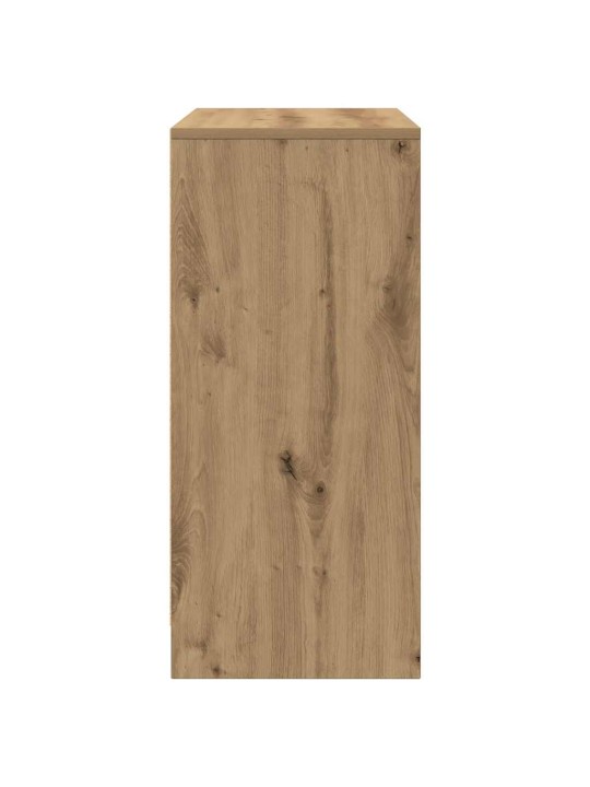 Kenkäteline ruskea tammi 57x34x76 cm tekninen puu