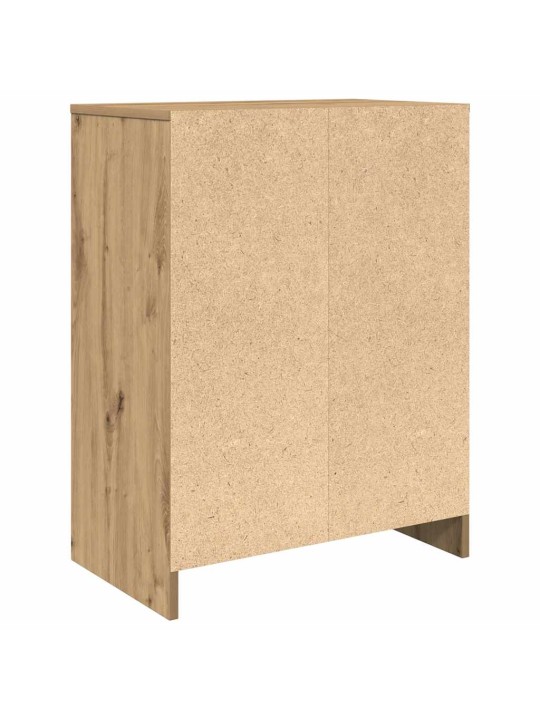 Kenkäteline ruskea tammi 57x34x76 cm tekninen puu