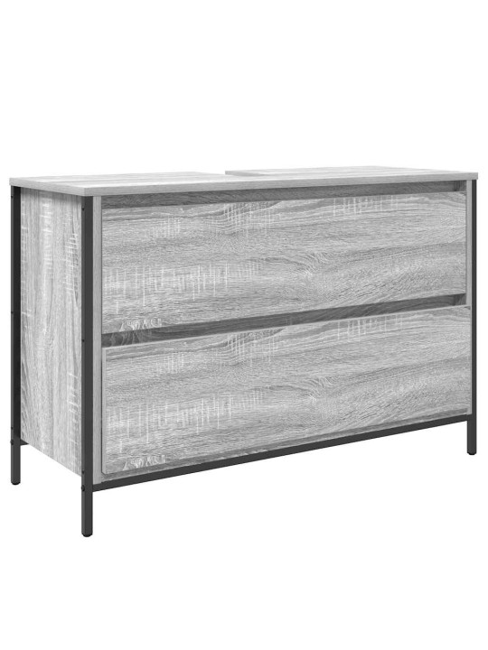 Kylpyhuoneen allaskaappi laatikoilla harmaa sonoma 90x34,5x60cm