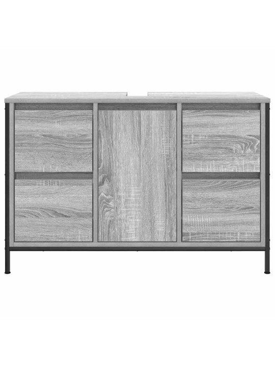 Pesuallaskaappi laatikoilla harmaa sonoma 90x34,5x60 cm