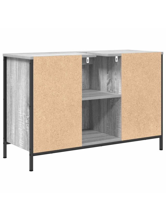 Pesuallaskaappi laatikoilla harmaa sonoma 90x34,5x60 cm