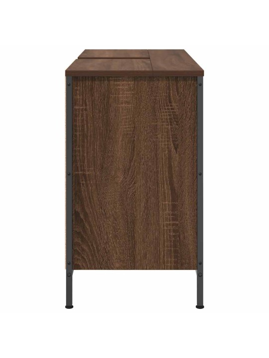 Allaskaappi laatikoilla ruskea tammi 90x34,5x60 cm