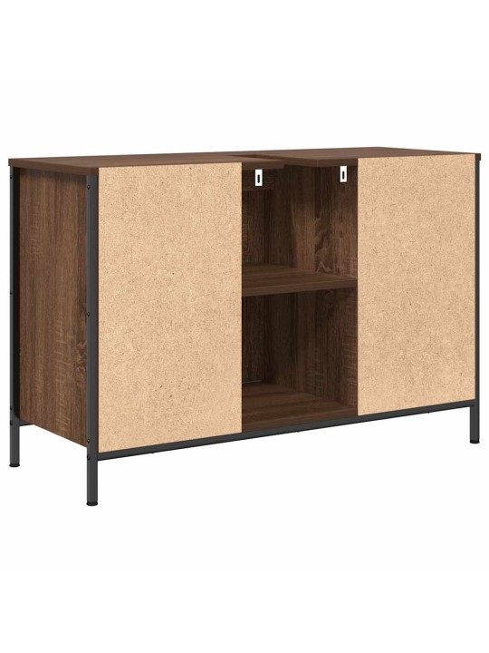 Allaskaappi laatikoilla ruskea tammi 90x34,5x60 cm