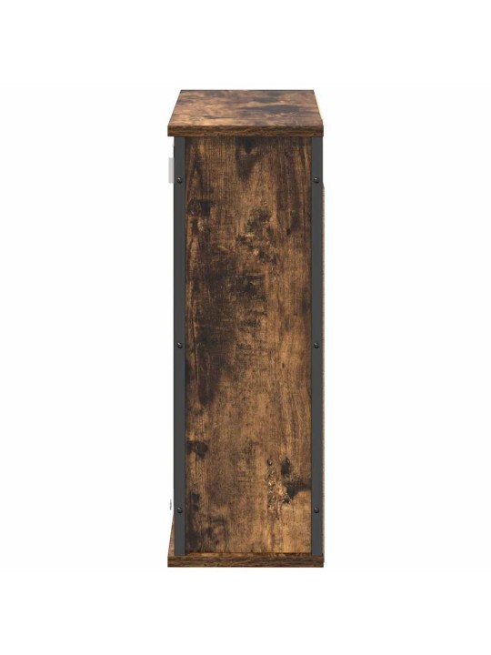 Kylpyhuoneen seinäkaappi peilillä savustammi 60x21x60 cm