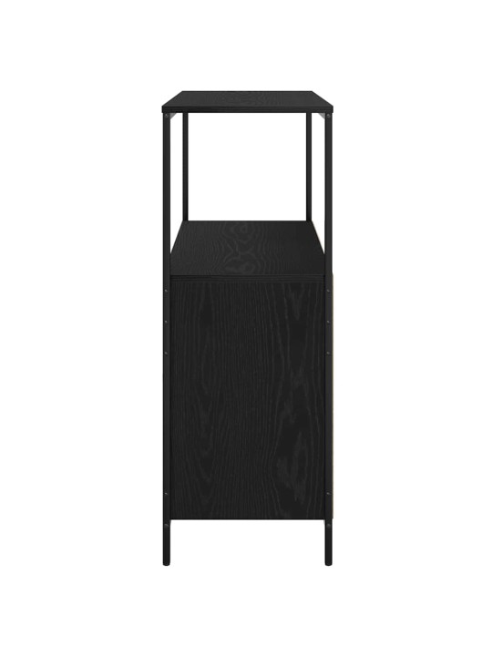 Kylpyhuonekaappi hyllyillä musta tammi 76,5x35x95 cm