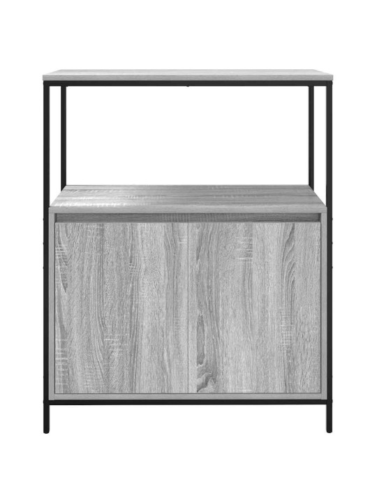 Kylpyhuonekaappi hyllyillä harmaa sonoma 76,5x35x95 cm