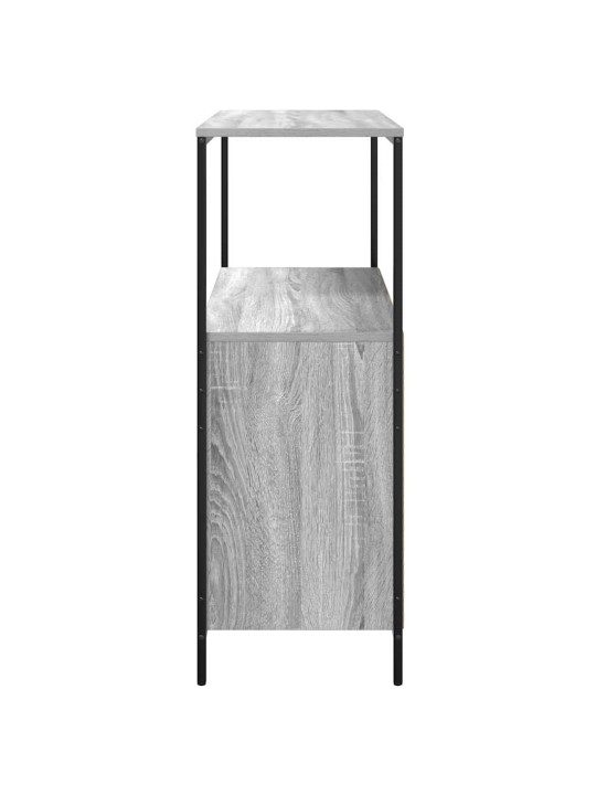 Kylpyhuonekaappi hyllyillä harmaa sonoma 76,5x35x95 cm