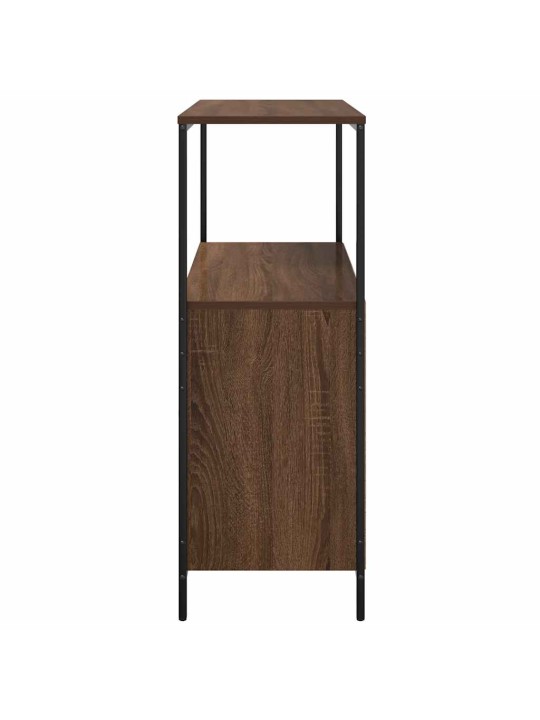 Kylpyhuonekaappi hyllyillä ruskea tammi 76,5x35x95 cm