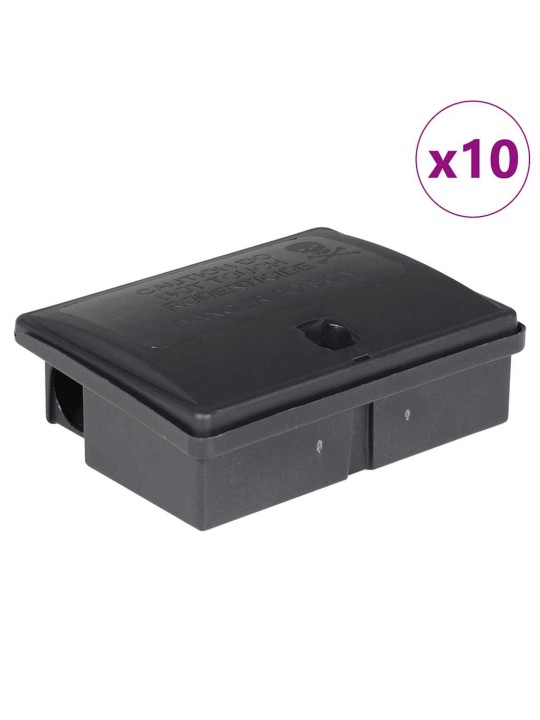 Hiiriloukut 10 kpl musta 13x10x4 cm