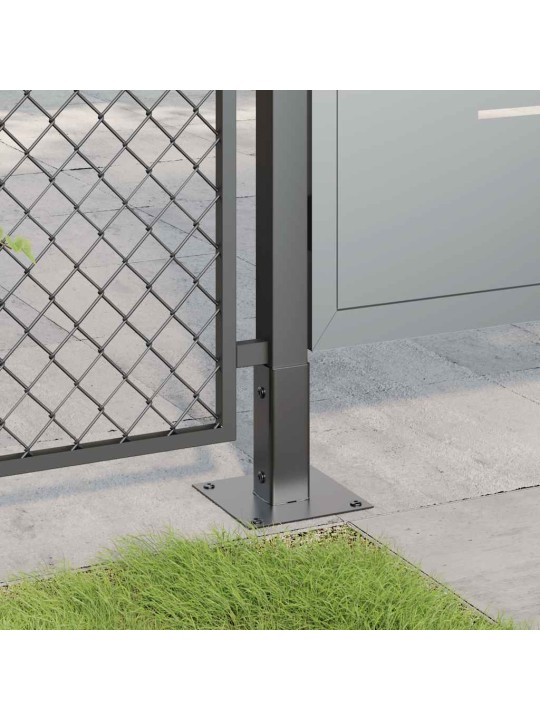 Pylväiden pohjat neliö 12 kpl 51x51 mm jauhemaalattu teräs