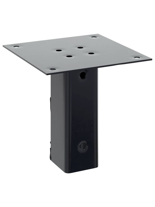 Pylväiden pohjat neliö 12 kpl 51x51 mm jauhemaalattu teräs