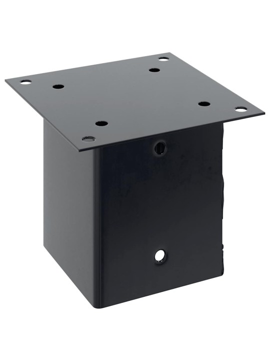 Pylväiden pohjat neliö 12 kpl 101x101 mm jauhemaalattu teräs