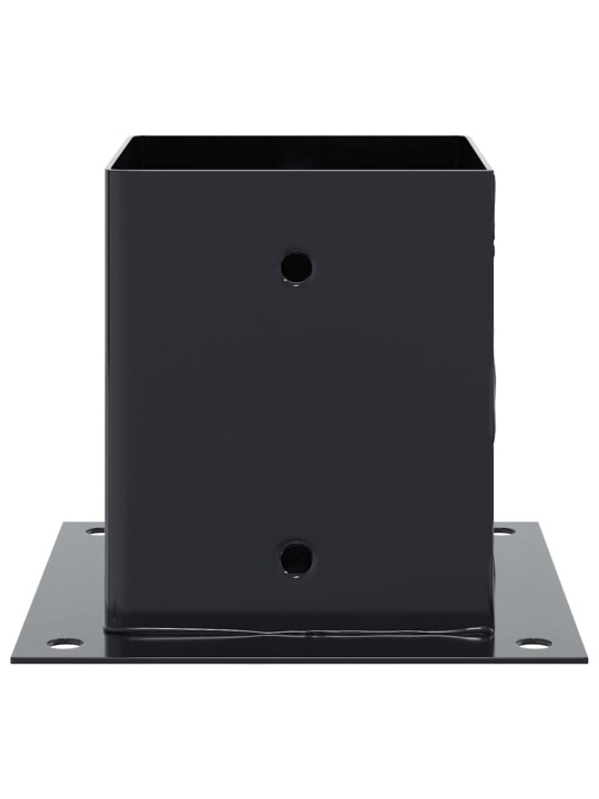 Pylväiden pohjat neliö 12 kpl 101x101 mm jauhemaalattu teräs